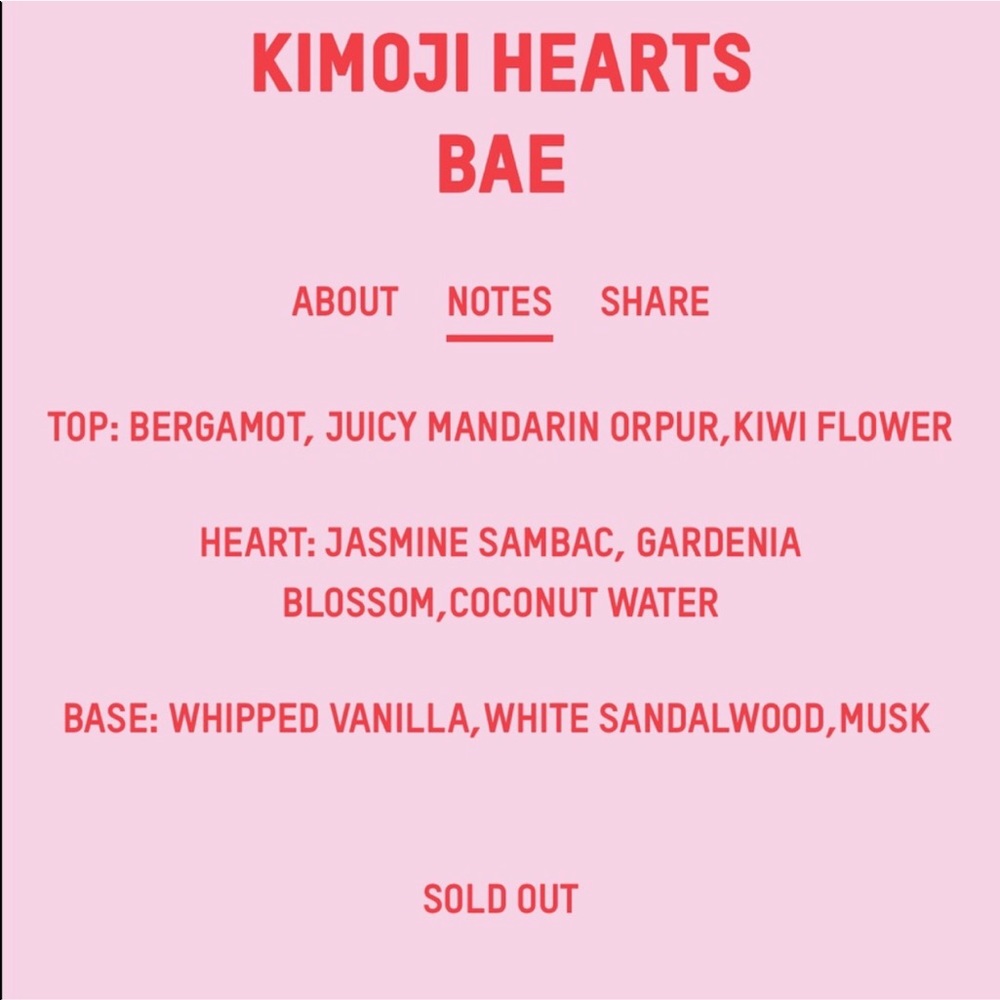 NEW KKW FRAGRANCE KIMOJI HEARTS BAE KIM KARDASHIAN - Picture 6 of 8